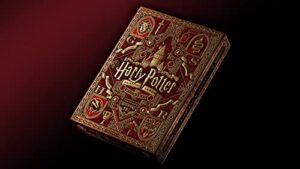 theory11 harry potter playing cards – red (gryffindor)