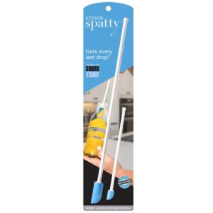 spatty daddy kitchen spatula set (6 and 12 inch blue) shark tank mom made to scrape last drop from jars, ketchup, icing, peanut butter, spreading or mixing gifts for cooks, grandma, stocking stuffers