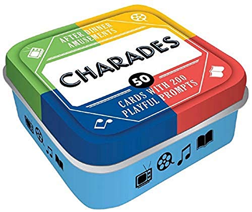 After Dinner Amusements: Charades: 50 Cards with 200 Playful Prompts (Charades Game for Adults and Family, Portable Camping and Holiday Games)