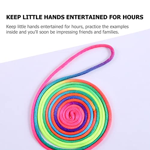 ibasenice 8 Pcs Cats Cradle String Hand String Tricks Game Finger String Toy Supplies for Kids Adults Party Stocking Stuffers