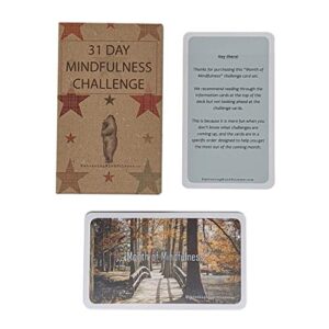 31 Day Mindfulness Challenge Cards - Take One a Day for a Month of Mindfulness