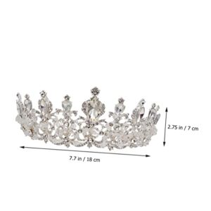 STAHAD Rhinestone Crown Stocking Stuffer Hair Gifts De Alloy Baroque Crystal Headband Tiara Wedding Headpiece Pageant Tiara Party Accessory Rhinestones Wedding Tiara Alloy