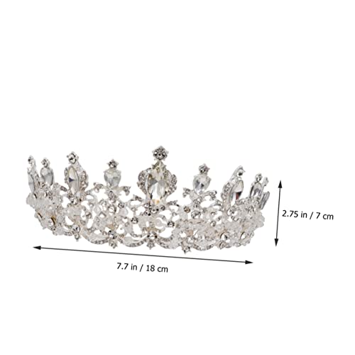 STAHAD Rhinestone Crown Stocking Stuffer Hair Gifts De Alloy Baroque Crystal Headband Tiara Wedding Headpiece Pageant Tiara Party Accessory Rhinestones Wedding Tiara Alloy