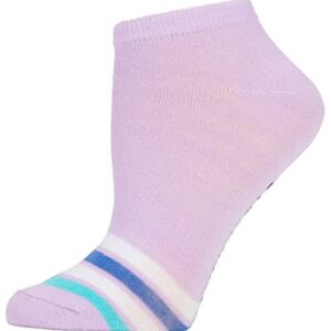 Steve Madden Women's 10 Pairs Pattern Low Cut Athletic & Comfy Sports Socks, White Multi 1