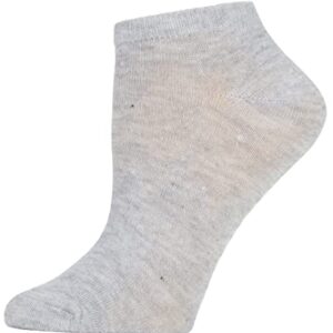 Steve Madden Women's 10 Pairs Pattern Low Cut Athletic & Comfy Sports Socks, White Multi 1