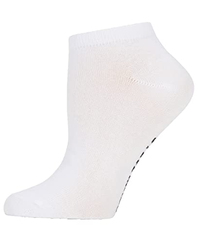 Steve Madden Women's 10 Pairs Pattern Low Cut Athletic & Comfy Sports Socks, White Multi 1