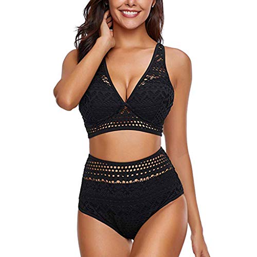 OUDLLY Bikini Sets for Women 2 Piece Strappy Push Up High Waisted Cheeky Reversible Bottom Bikini Set Swimsuits Bathing Suit prime deals of the day today only,sales today,dollar stocking stuffers