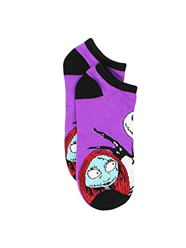 Disney The Nightmare Before Christmas Womens 6 pack Socks (9-11 Womens (Shoe: 4-10), Purple)