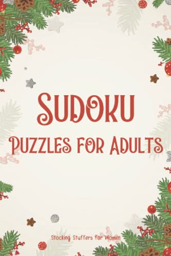 Stocking Stuffers for Women: Sudoku Puzzles for Adults: Christmas Sudoku puzzle gifts for stocking stuffers