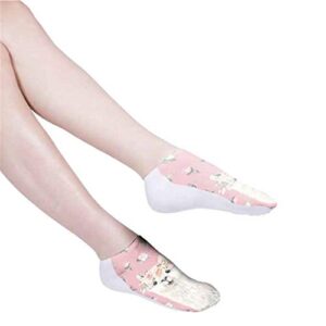 Socks Socks Socks Adult Printing 3D Female Digital Socks Socks for Big Feet Women (B, One Size)