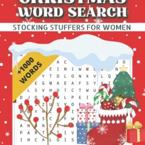 Stocking Stuffers for Women : Christmas Word Search: 80 Wordsearch Puzzles with Solutions | Fun Holiday Brain Game & Activity | Stocking Stuffer Gift Idea for Adults