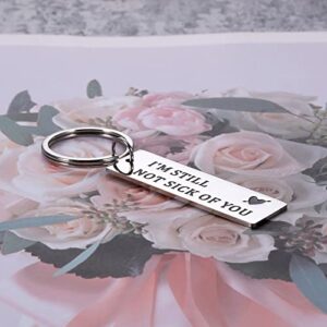 Christmas Stocking Stuffers Valentine's Day Keychain Gifts for Boyfriend Husband Hubby Men Birthday Anniversary Wedding Engagement Gifts for Boyfriend Girlfriend Wife Bride Groom Couples Women Him Her