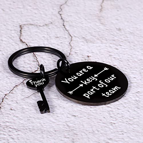 Coworker Christmas Gifts for Women Men Office Thank You Keychain Team Gifts for Employee Appreciation Gifts for Staff Colleague from Boss Stocking Stuffers Valentines Retirement Farewell Goodbye Gift