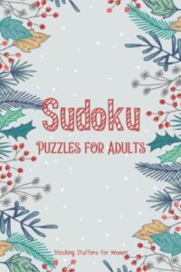 stocking stuffers for women: sudoku puzzles for adults: christmas sudoku puzzle gifts for stocking stuffers