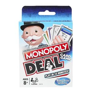 MONOPOLY Deal Card Game, Quick-Playing Card Game for 2-5 Players, Game for Families and Kids Ages 8 and Up