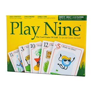 play nine – the card game of golf, best card games for families, strategy game for couples, fun game night kids, teens and adults, the perfect golf gift