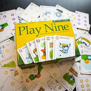 PLAY NINE - The Card Game of Golf, Best Card Games for Families, Strategy Game For Couples, Fun Game Night Kids, Teens and Adults, The Perfect Golf Gift