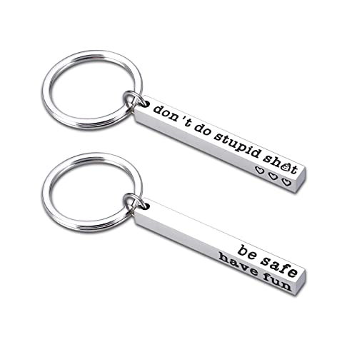 Stocking Stuffers for Teen Boys Girl Gift Ideas Christmas Gifts for Teenager Kids Son Daughter from Mom Dad Birthday Valentines Day Graduation Gifts for Him Her Women Men Don't Do Stupid St Keychain