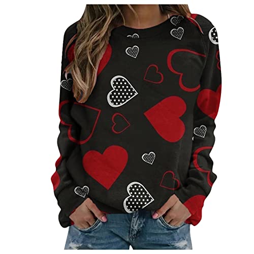 Funny Valentine T Shirts Ffor Women Trendy New Years Eve Top Stocking Stuffers for Teens 2023 Black