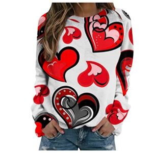 valentine shirts for women long sleeve new years eve party supplies stocking stuffers for teens gift for 20 year old male red