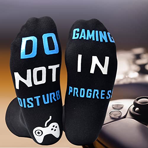 Christmas Stocking Stuffers Gaming Socks - Funny Gaming Gifts for Teen Boys Men Birthday Gifts for Women Him Gamer Socks