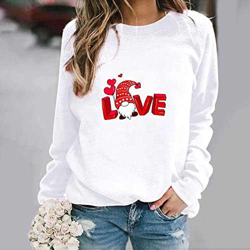 Women Valentine Shirts New Years Eve Party Supplies Stocking Stuffers for Teens Cats Gifts for Cat Lovers White