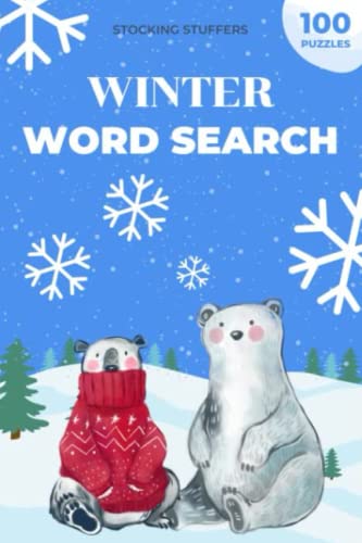 Winter Word Search: Stocking Stuffers: 1500 Words, 4 Difficulty Levels: Christmas Activity Book for Teens & Adults: 6x9 Christmas Stocking Stuffers for Adults