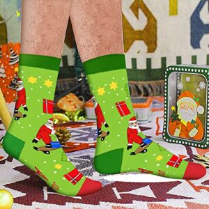 Funny Christmas Socks for Men Women Teens Boys - Jolly Af Secret Santa Gifts Christmas Novelty Fun Crew Funky Cute Crazy Silly Socks Funny Xmas Stocking Stuffers