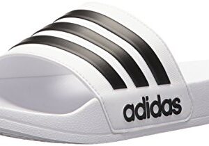 adidas Men's Adilette Shower Slides White/Core Black/White 13