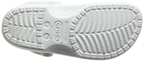 Crocs Unisex-Adult Classic Clogs (Best Sellers), White, 11 Men/13 Women