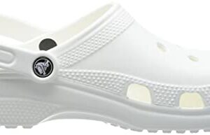 Crocs Unisex-Adult Classic Clogs (Best Sellers), White, 11 Men/13 Women