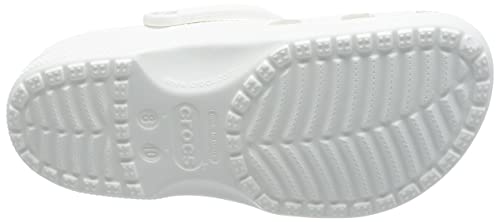 Crocs Unisex-Adult Classic Clogs (Best Sellers), White, 11 Men/13 Women