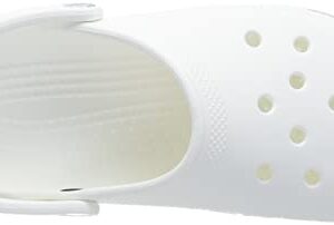 Crocs Unisex-Adult Classic Clogs (Best Sellers), White, 11 Men/13 Women