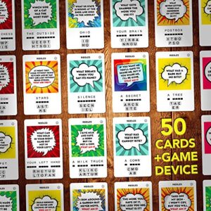 100 PICS Riddles Travel Game - Guess 100 Riddles | Flash Cards with Slide Reveal Case | Card Game, Gift, Stocking Stuffer | Hours of Fun for Kids and Adults | Ages 5+