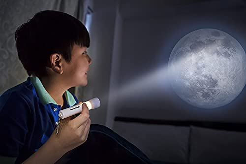 4M KidzLabs Moon Torch Projector Astronomy Science STEM Toys Educational Gift for Kids & Teens, Girls & Boys