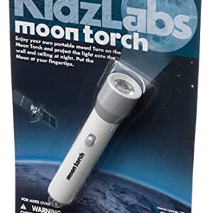 4M KidzLabs Moon Torch Projector Astronomy Science STEM Toys Educational Gift for Kids & Teens, Girls & Boys