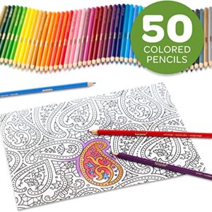 Crayola Colored Pencils For Adults (50 Count), Deluxe Art Pencil Set, Easter Gifts [Amazon Exclusive]