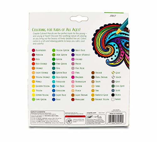 Crayola Colored Pencils For Adults (50 Count), Deluxe Art Pencil Set, Easter Gifts [Amazon Exclusive]