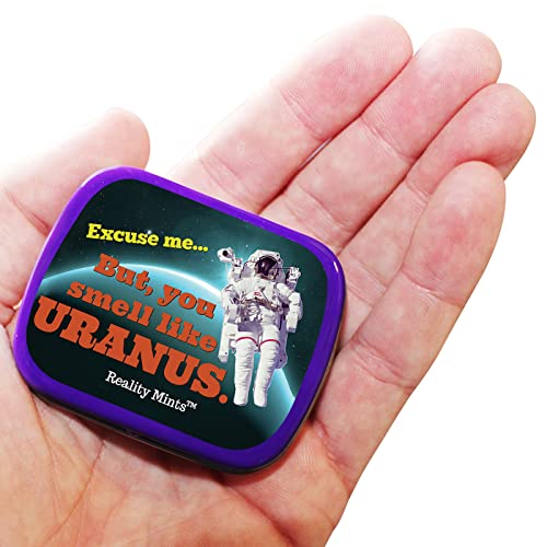 You Smell Like Uranus Mints Weird Gag for Friends Men Stocking Stuffers for Adults and Teens Cool Space Novelties for Guys Chocolate Breath Mints Father’s Day Uranus Jokes White Elephant
