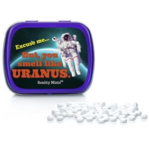 You Smell Like Uranus Mints Weird Gag for Friends Men Stocking Stuffers for Adults and Teens Cool Space Novelties for Guys Chocolate Breath Mints Father’s Day Uranus Jokes White Elephant