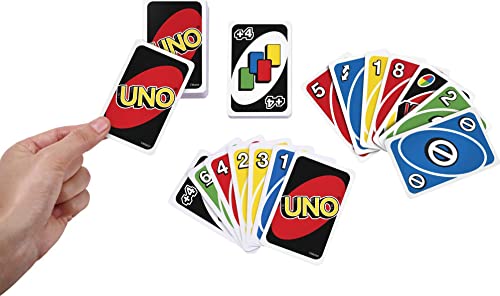 UNO Card Game, Gift for Kids and Adults, Family Game for Camping and Travel in Storage Tin Box [Amazon Exclusive]