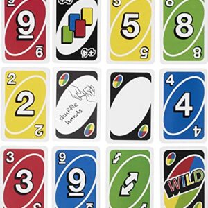 UNO Card Game, Gift for Kids and Adults, Family Game for Camping and Travel in Storage Tin Box [Amazon Exclusive]