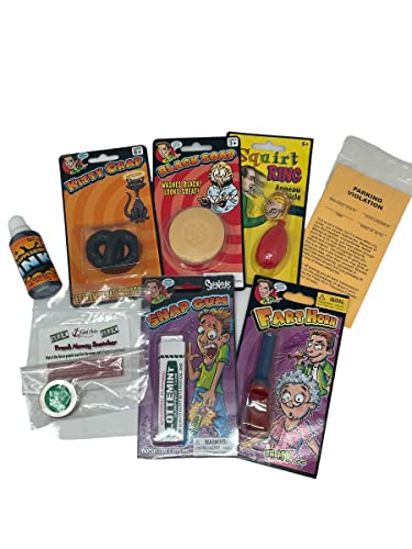 Twisted Anchor Trading Company Practical Joke Gifts, Gag Gifts - 8 Pc Stocking Stuffers for Kids, Great Stocking Stuffers for Boys, Gag Gifts, Jokes & Free Brochure