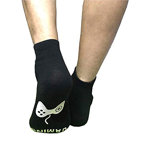 Horande Novelty Cotton Socks Do Not Disturb Socks Funny Gifts for Men Women Gamers, Black, Medium