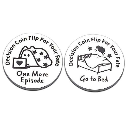 Funny Gifts Decision Coin Maker for Teen Boys Girls Christmas Stocking Stuffers for Women Men Teenage Teens TV Fan Lovers Gift for Son Daughter Boyfriend Valentines Birthday Gifts for Kids Best Friend