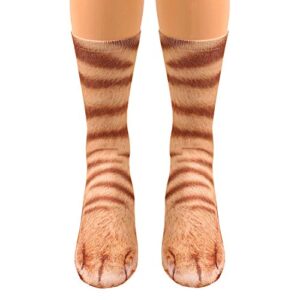 folouse stocking stuffers for women animal paws socks, easter basket stuffers for teens boys, dog paw socks funny gift