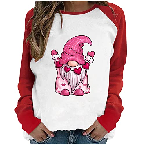 Women Valentines Day Shirt New Years Eve Outfits Women Stocking Stuffers for Teens Teacher White