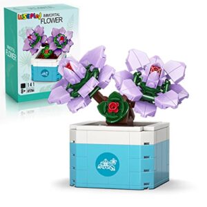 wiseplay succulent building blocks set – christmas stocking stuffers for woman and teens girls – unique flower home décor idea – build & display creative building project for women and teens