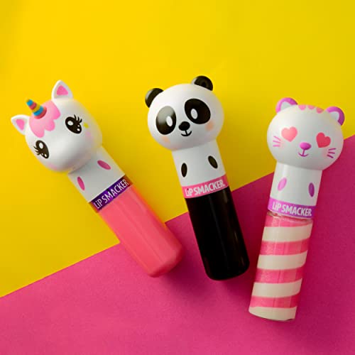 Lip Smacker Lippy Pals Flavored Lip Balm | Unicorn, Bunny, Llama | Clear Matte | for Kids Stocking Stuffer Christmas Gift | Set of 3