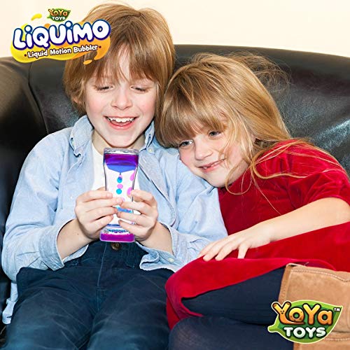 Yoya Toys Liquimo - Liquid Motion Bubbler for Kids and Adults (3-Pack) - Hourglass Liquid Bubbler - Timer for Sensory Play, Fidget Toy - Stress Management - Cool Desk Décor